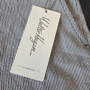 Walter Hagen Men's Clubhouse Seersucker Golf Short Navy WhiteStripe Size 40 New